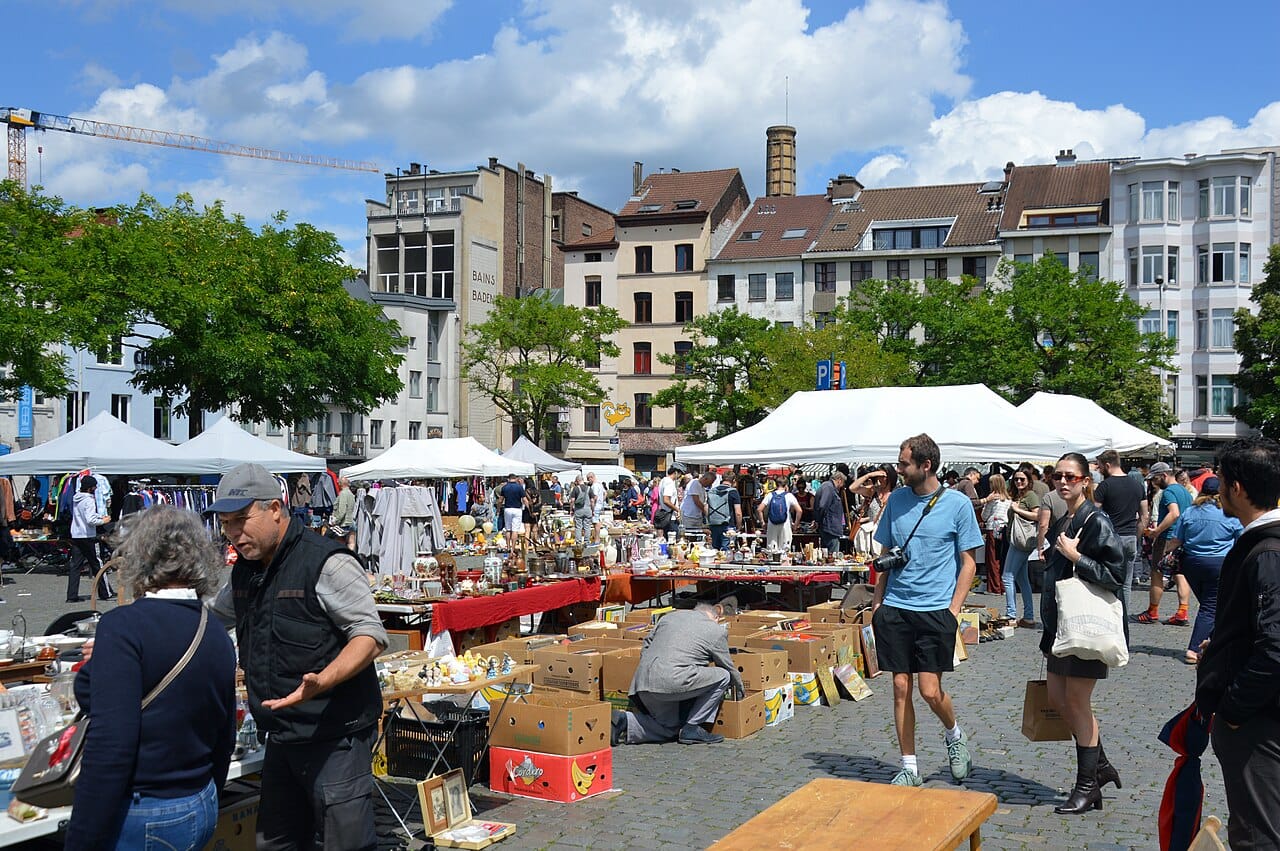 Marolles flea market, Brussels