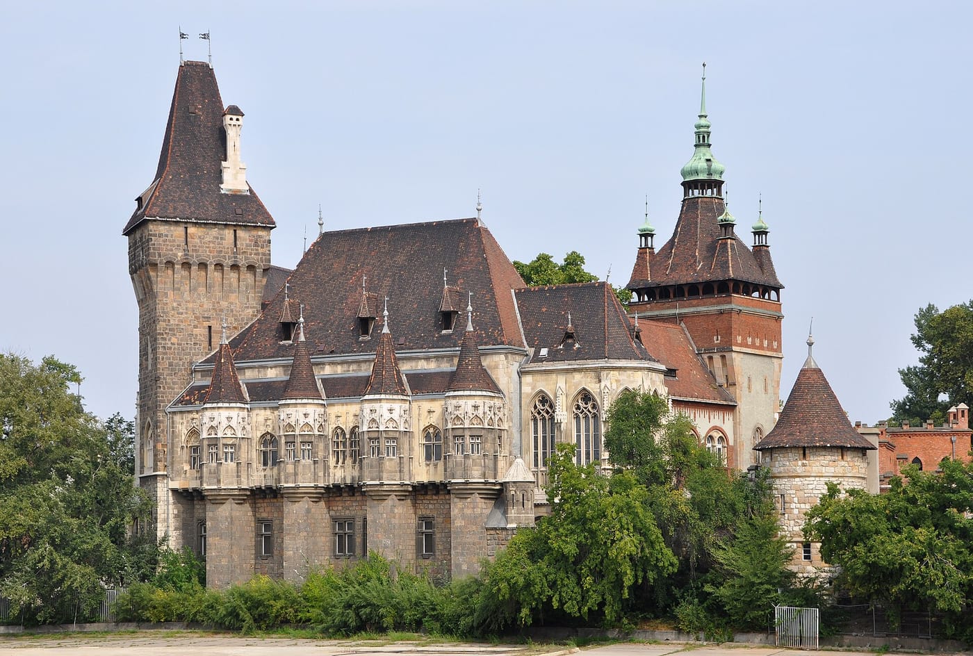 The turreted Vajdahunyad Castle in Budapest's City Park
