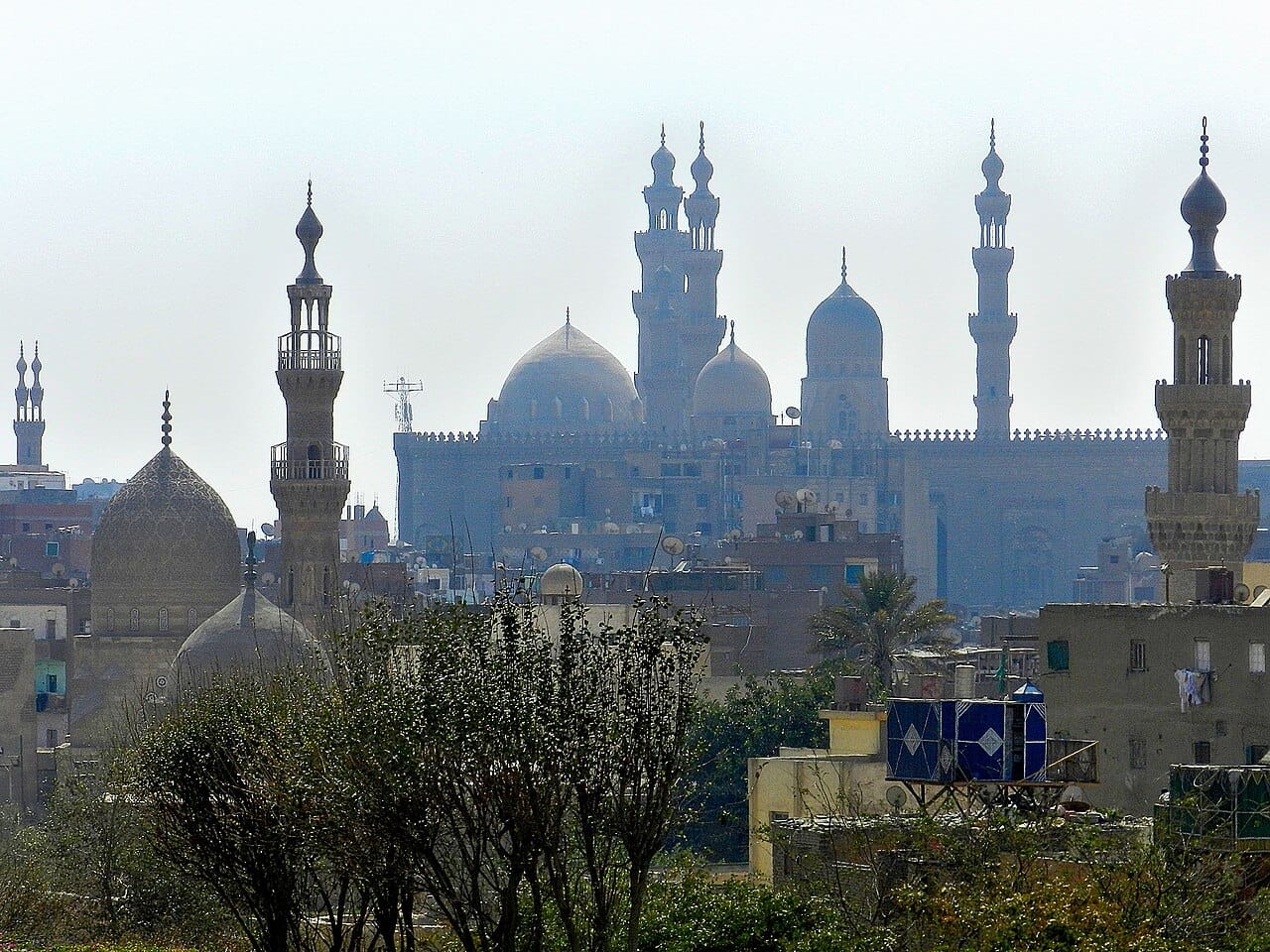 Al-Azhar Park and the minarets of Cairo