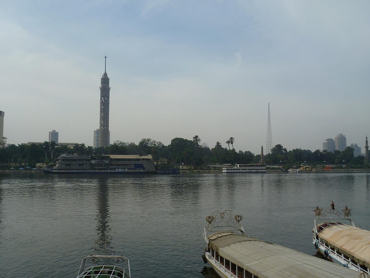The Cairo Tower over the Nile, Cairo