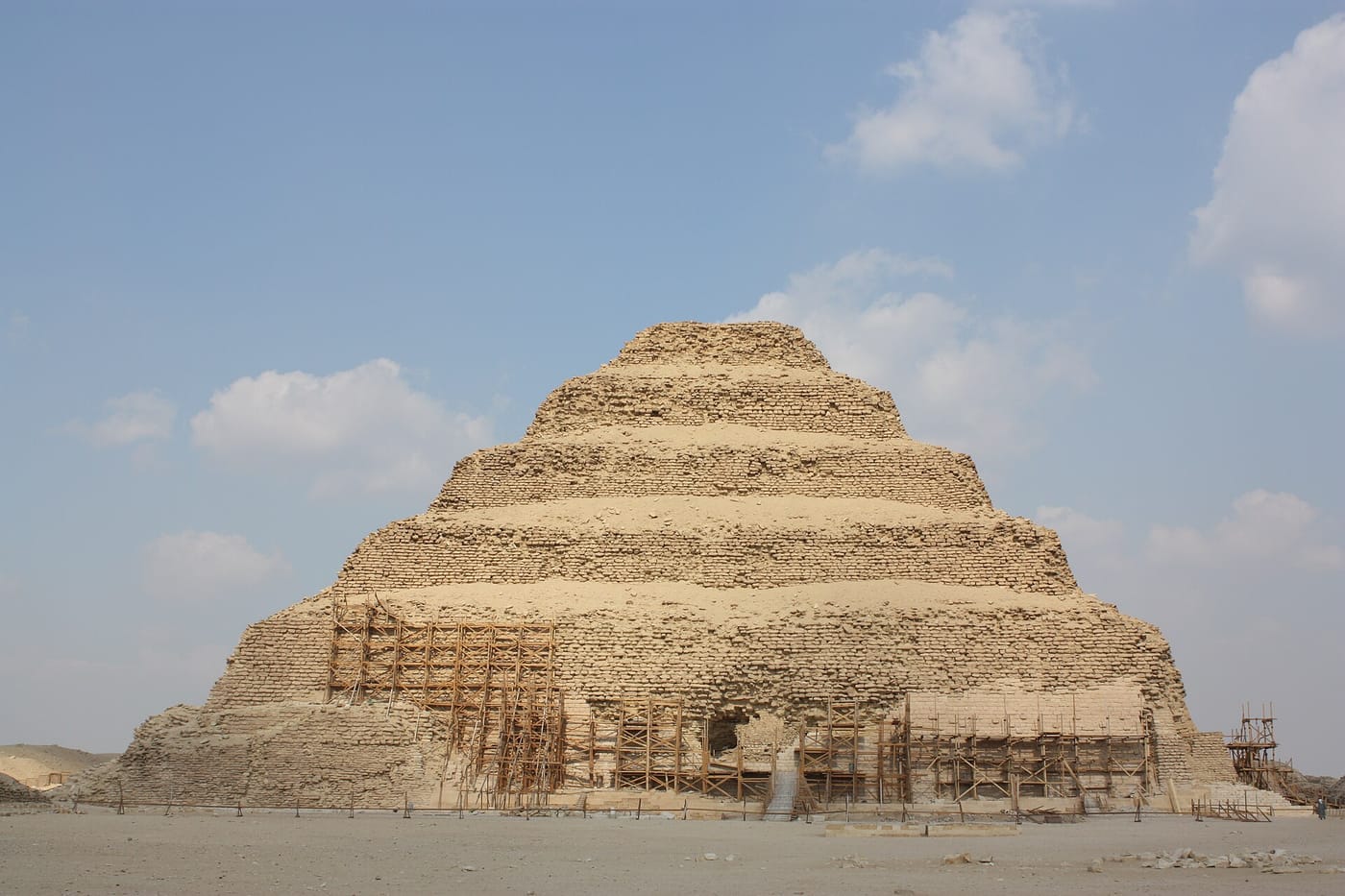 The Step Pyramid of Djoser at Saqqara near Cairo