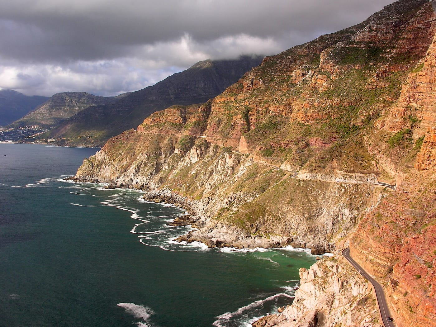 The coastal cliffs of Chapman's Peak Drive near Cape Town