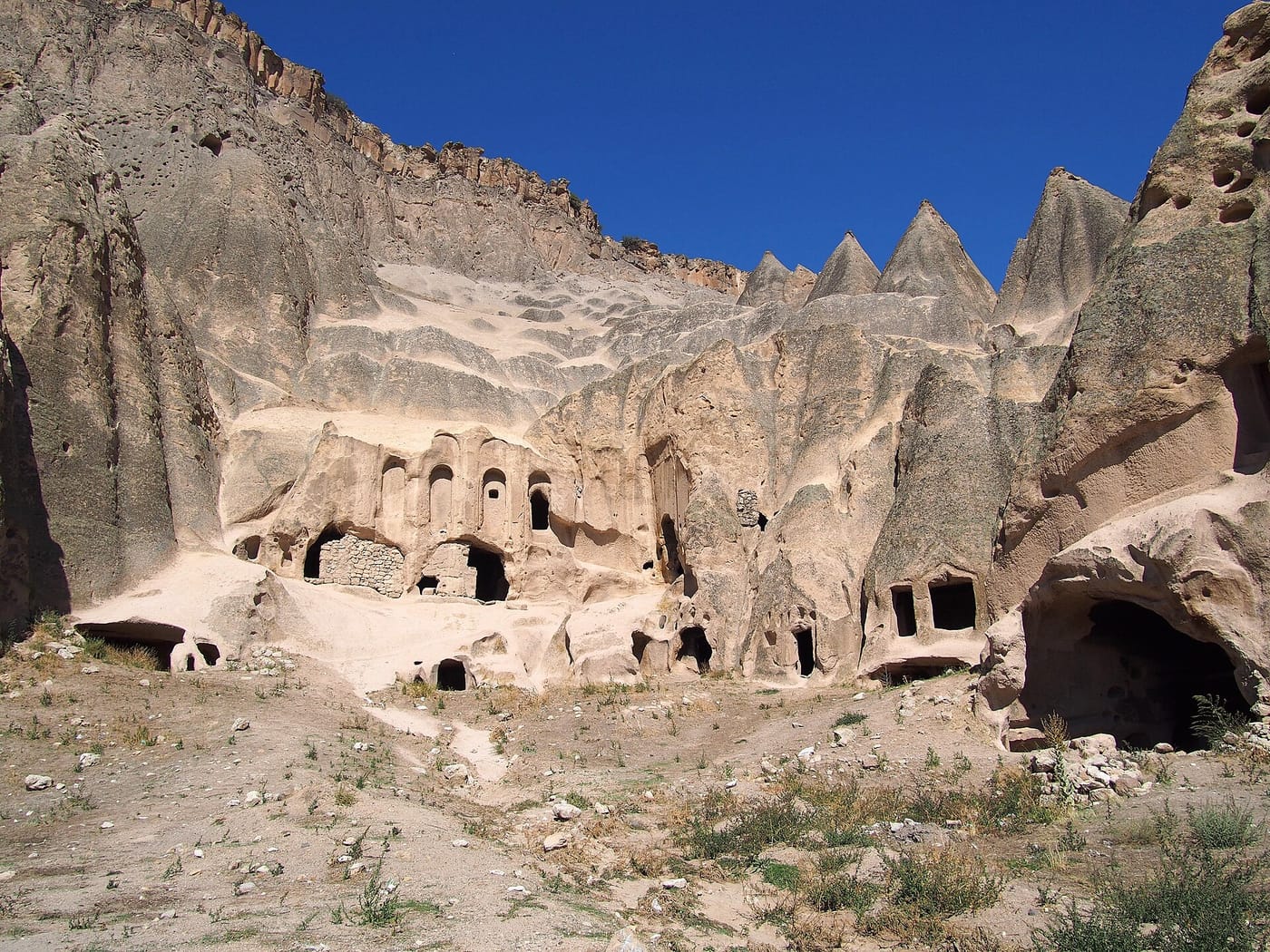 The rock-cut Selime Monastery in Cappadocia