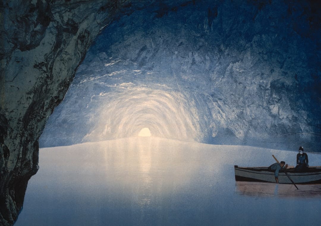 The glowing Blue Grotto, Capri