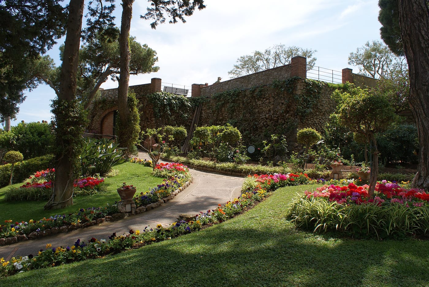 The Gardens of Augustus and Faraglioni view, Capri