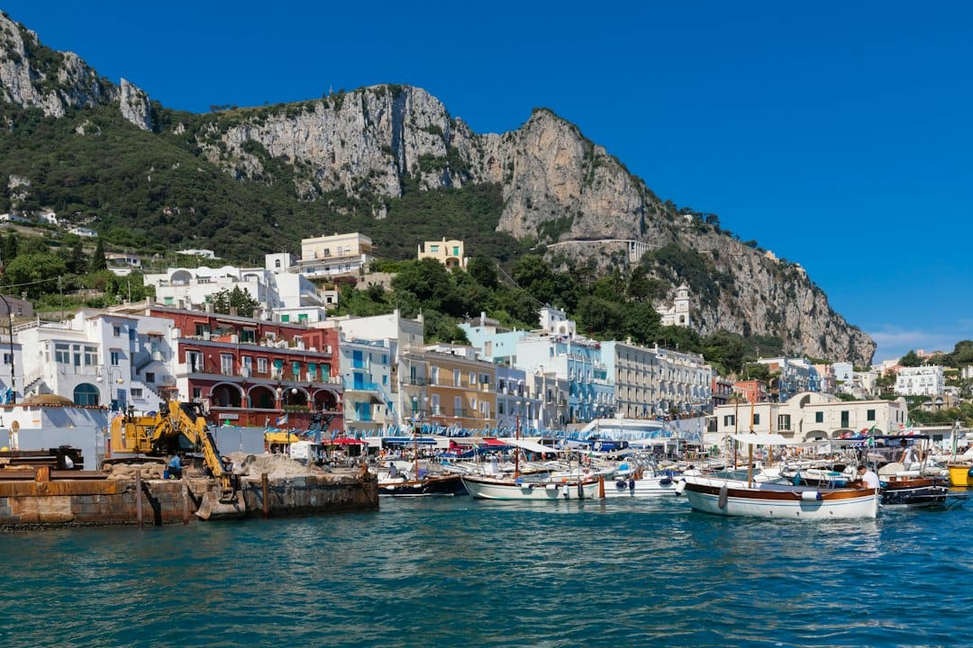 The colourful harbour of Marina Grande, Capri