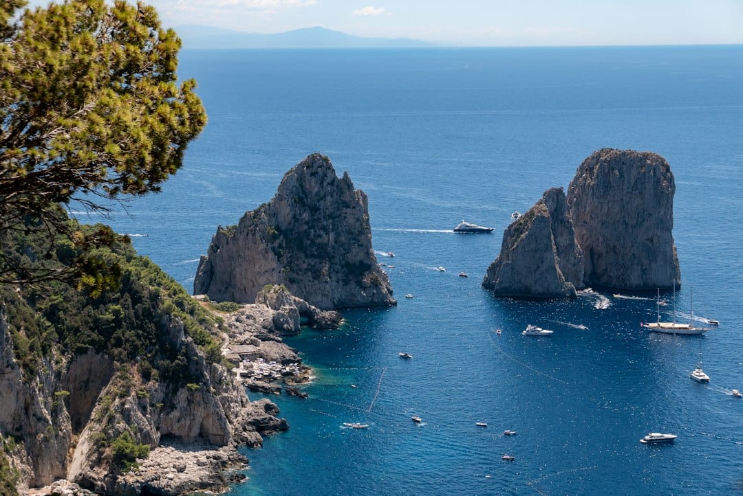 The view from Monte Solaro over Capri