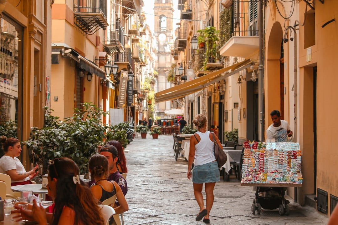 Chic boutique-lined lanes of Capri Town at aperitivo hour