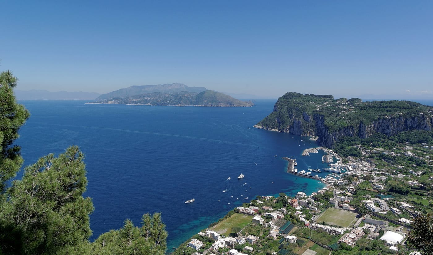 The garden terrace of Villa San Michele, Capri