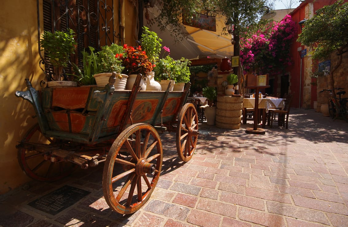 A lane in the old town of Chania