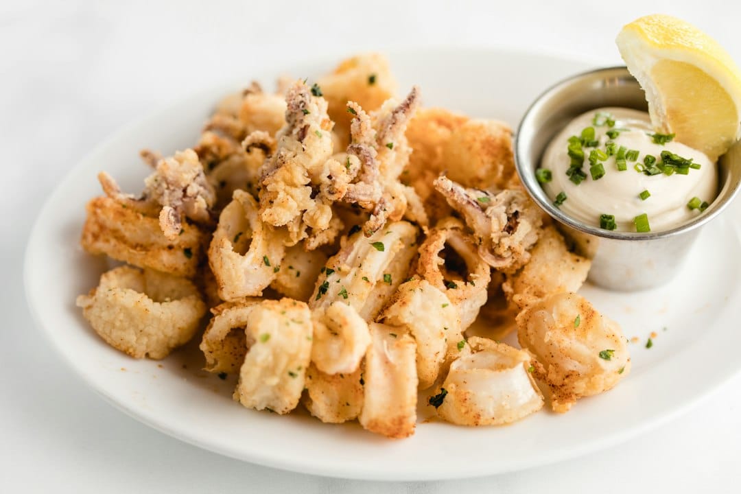 A paper cone of fried seafood, Cinque Terre