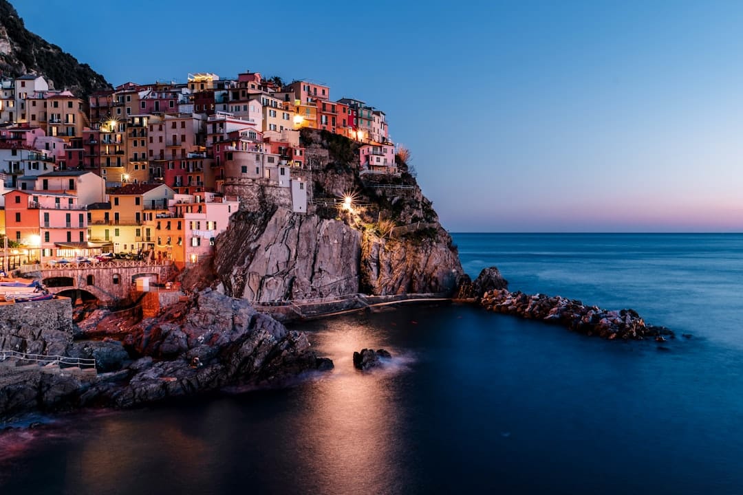 Manarola at sunset, Cinque Terre