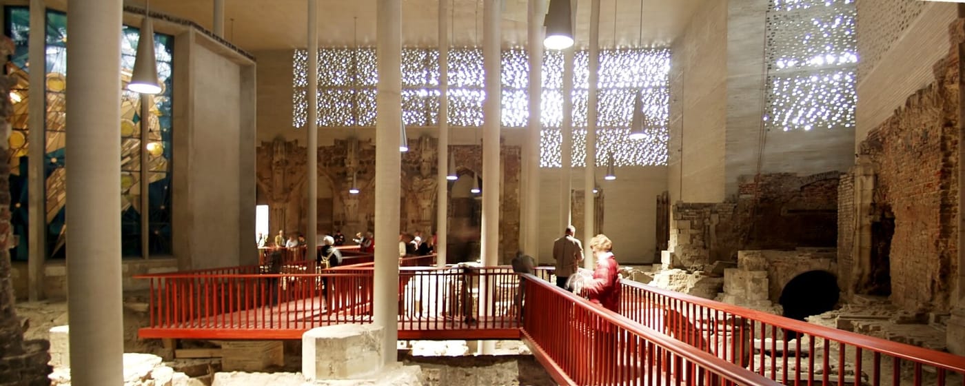 The interior of the Kolumba Museum in Cologne