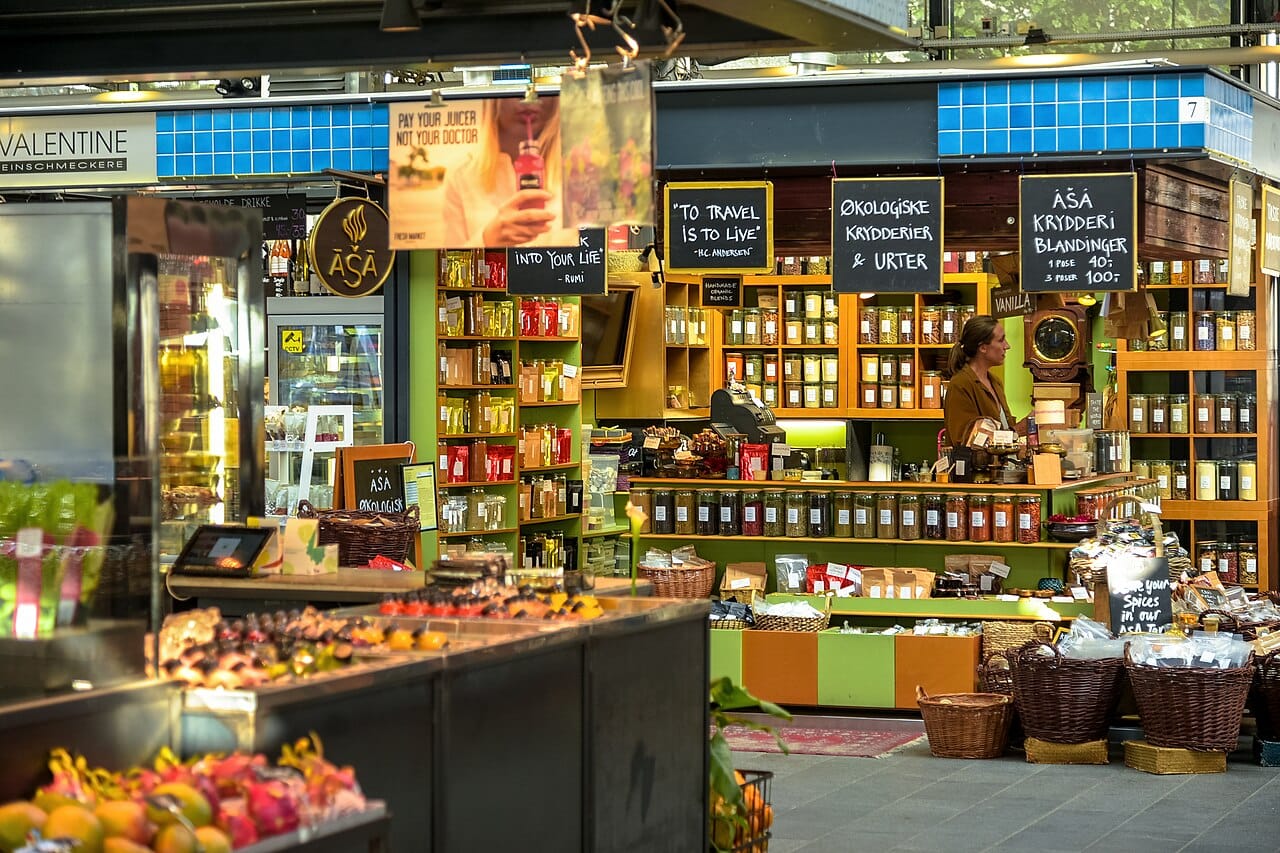 Torvehallerne food market, Copenhagen
