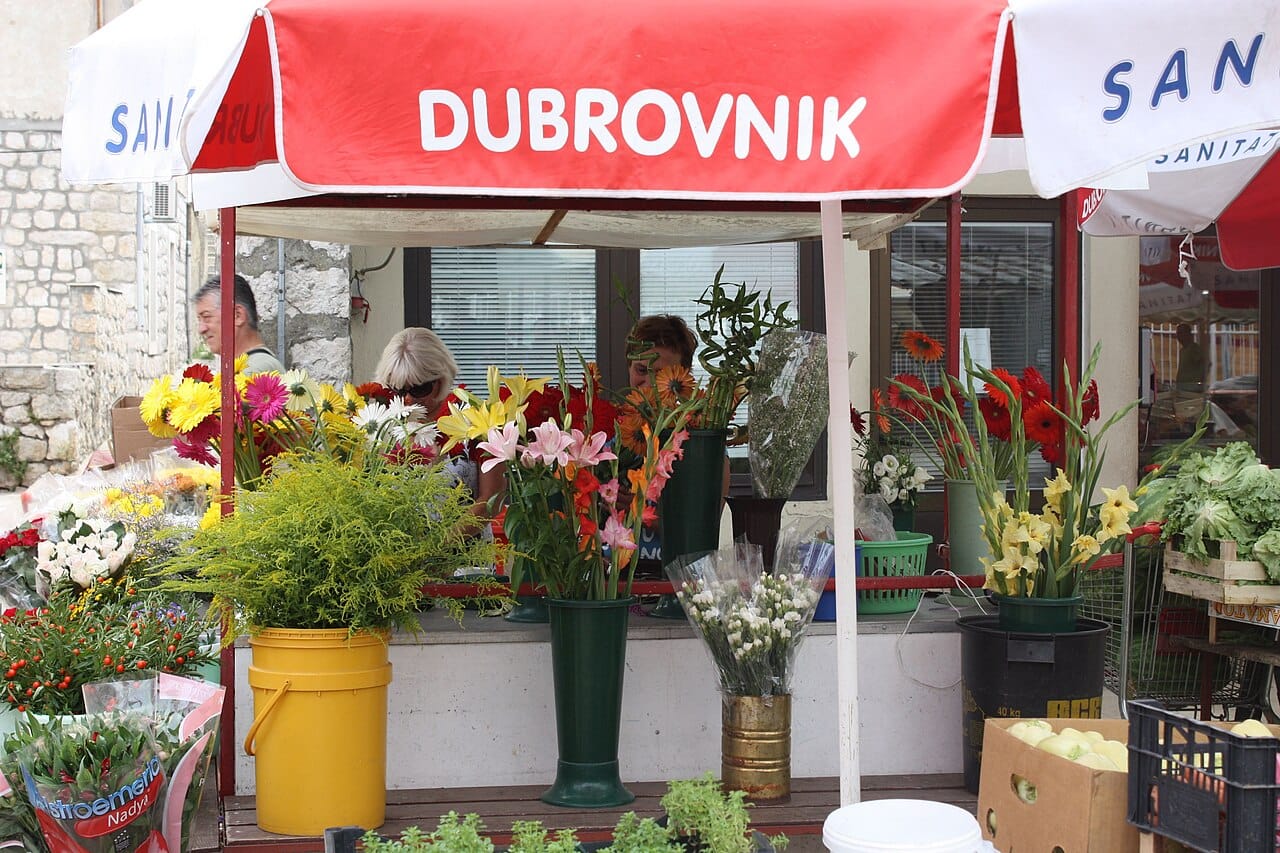 The harbourfront market at Gruž, Dubrovnik