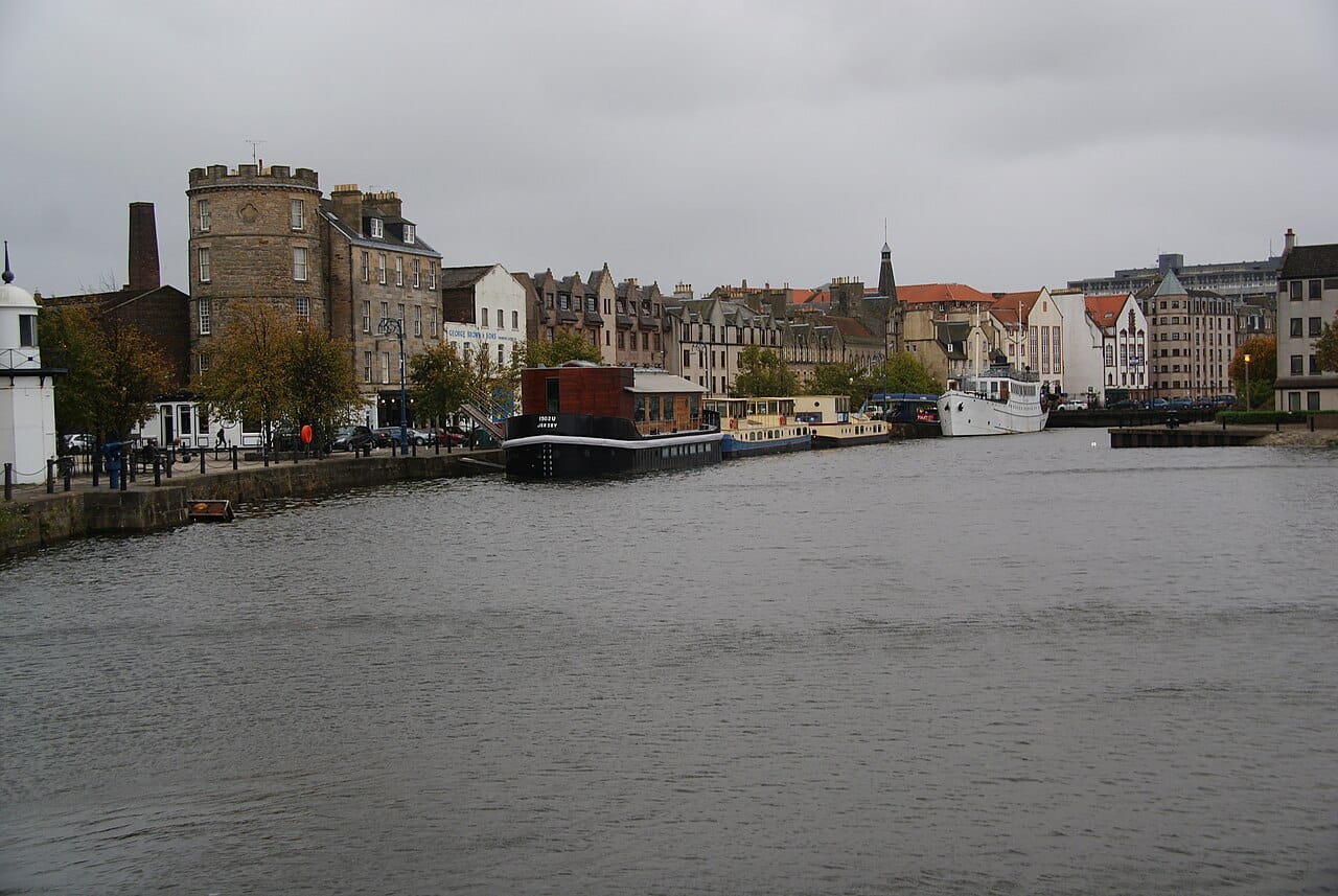 The waterside at The Shore, Leith, Edinburgh