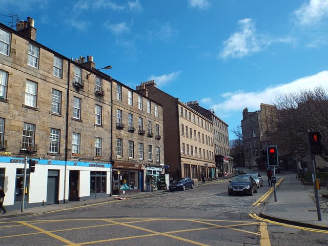 Stockbridge Market stalls in Edinburgh