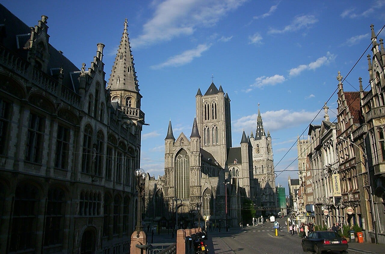 St Michael's Bridge view, Ghent