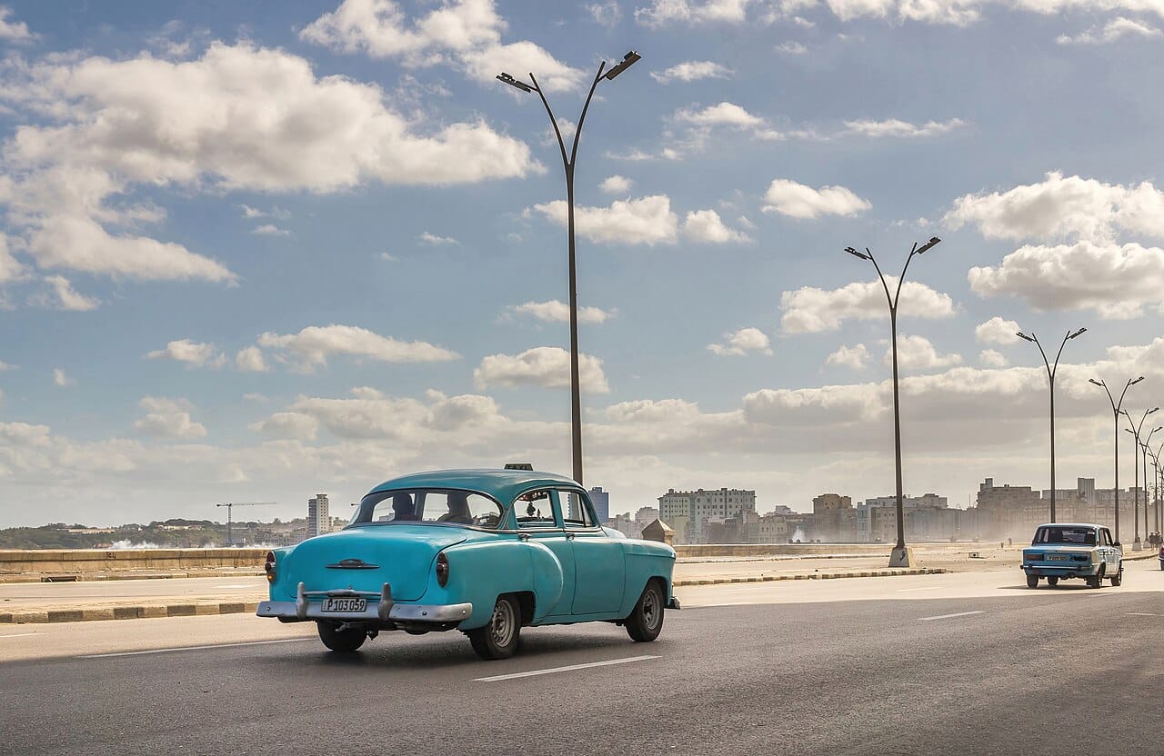 The Malecón at sunset, Havana