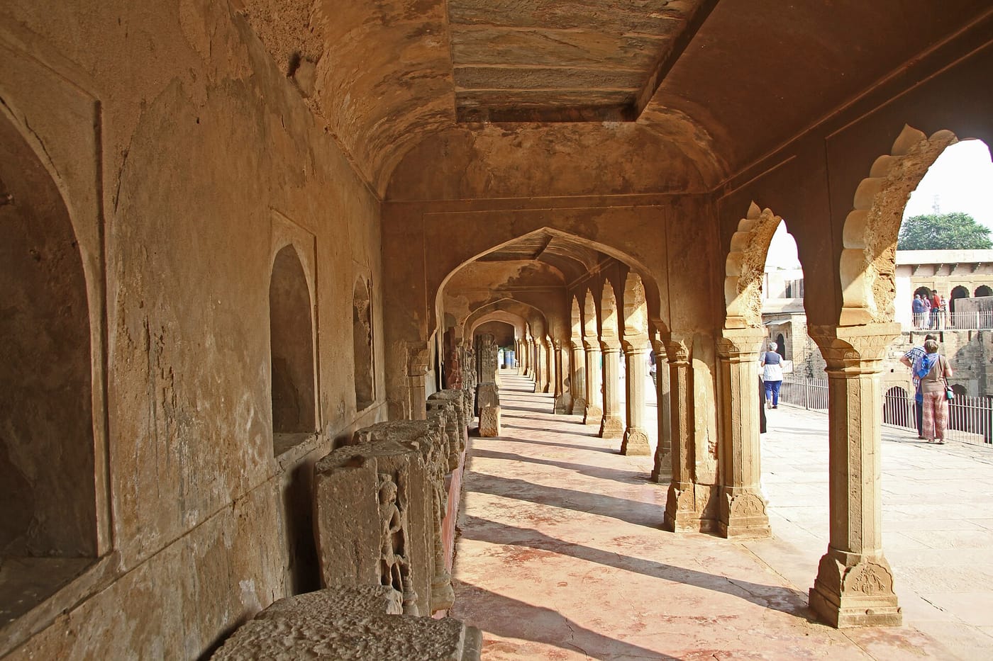 The galleried pavilion of the Chand Baori stepwell at Abhaneri near Jaipur
