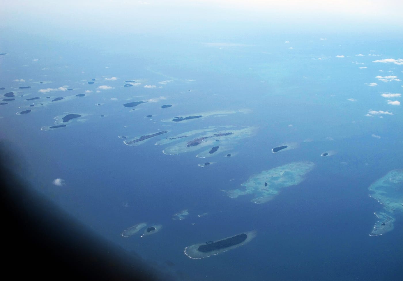 Small tropical islands in the sea of the Kepulauan Seribu near Jakarta