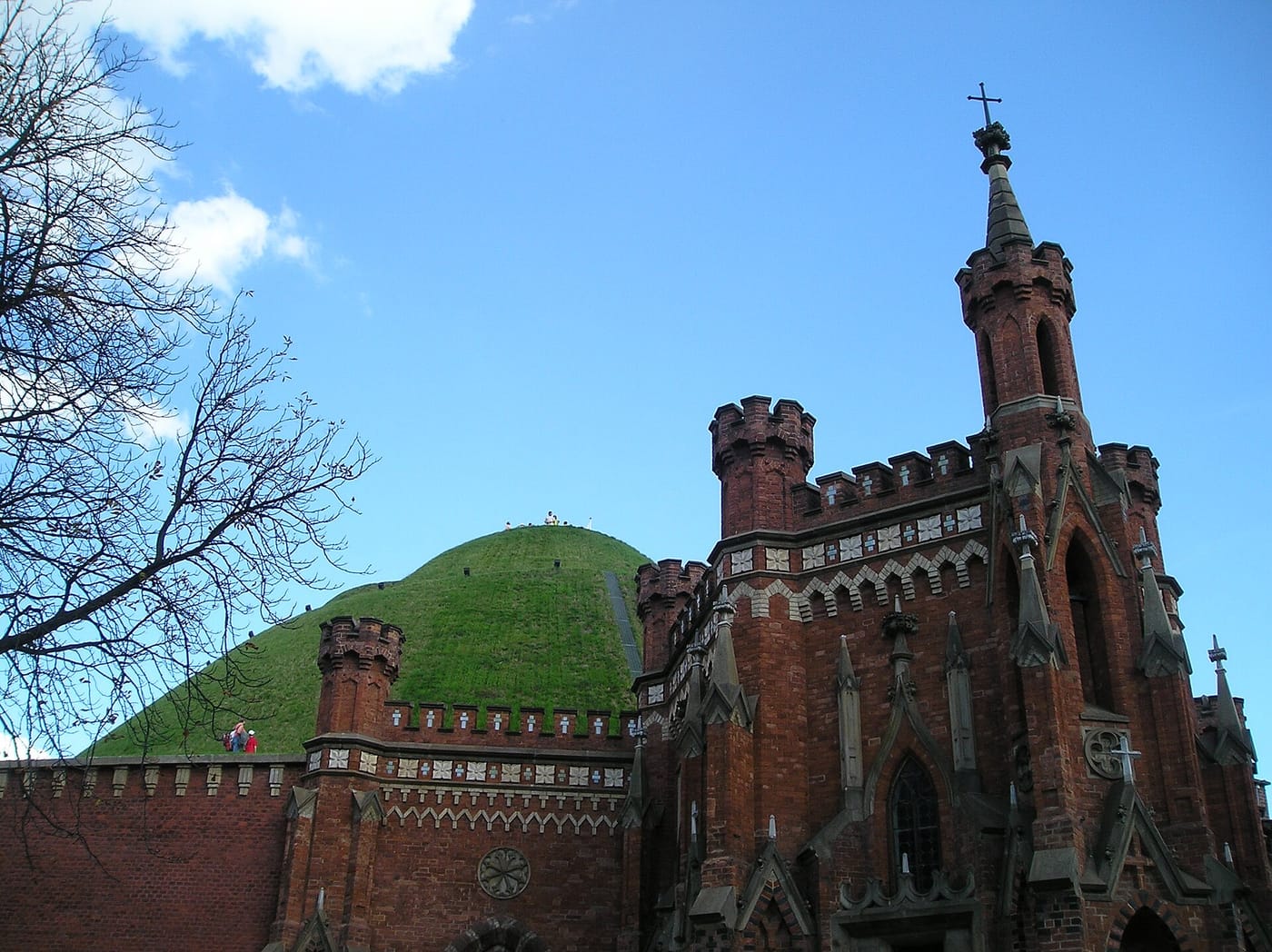 The Kościuszko Mound and its brick fort in Kraków