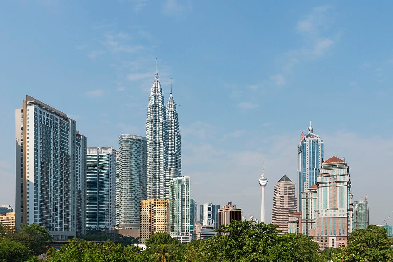 KL Tower over the city skyline, Kuala Lumpur
