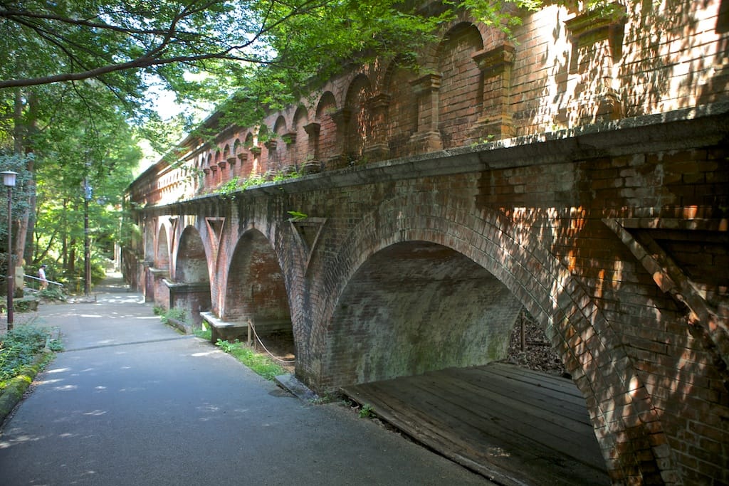 The brick aqueduct in the grounds of Nanzen-ji temple in Kyoto
