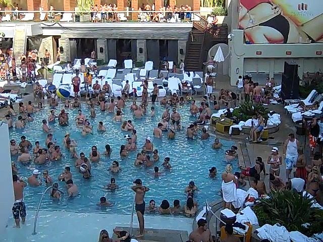 A Las Vegas pool dayclub party