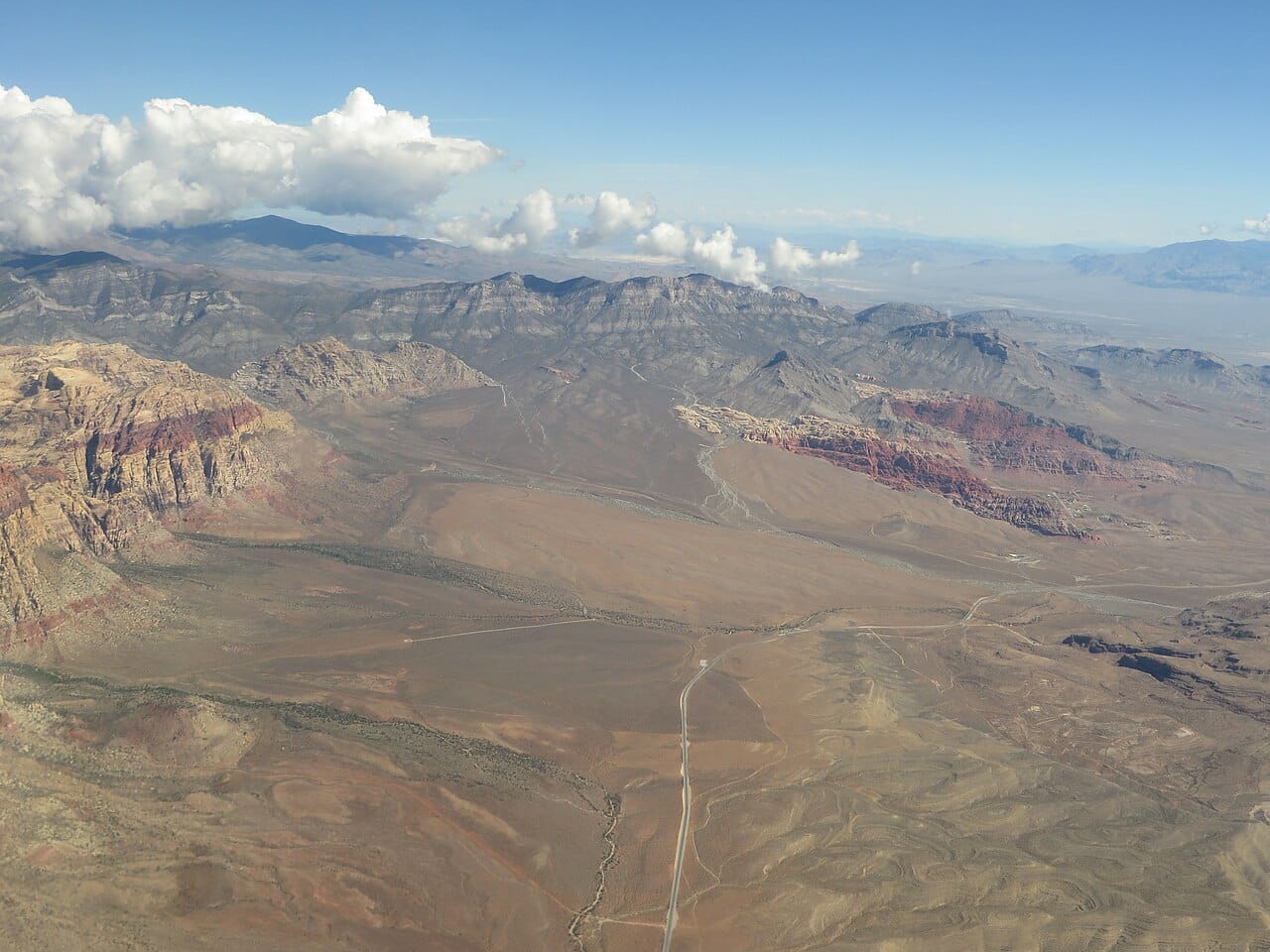The red sandstone cliffs of Red Rock Canyon near Las Vegas