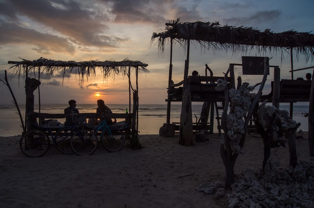 Sunset beach bars on Gili Trawangan, Lombok