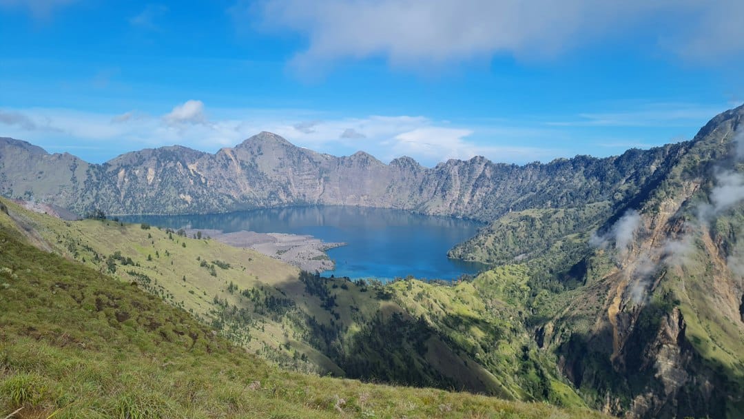 Mount Rinjani and its crater lake, Lombok