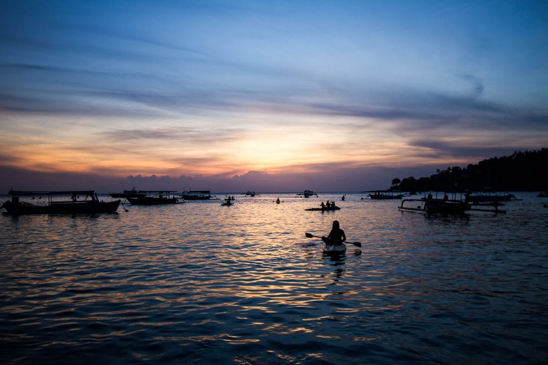 Senggigi Beach at sunset, Lombok