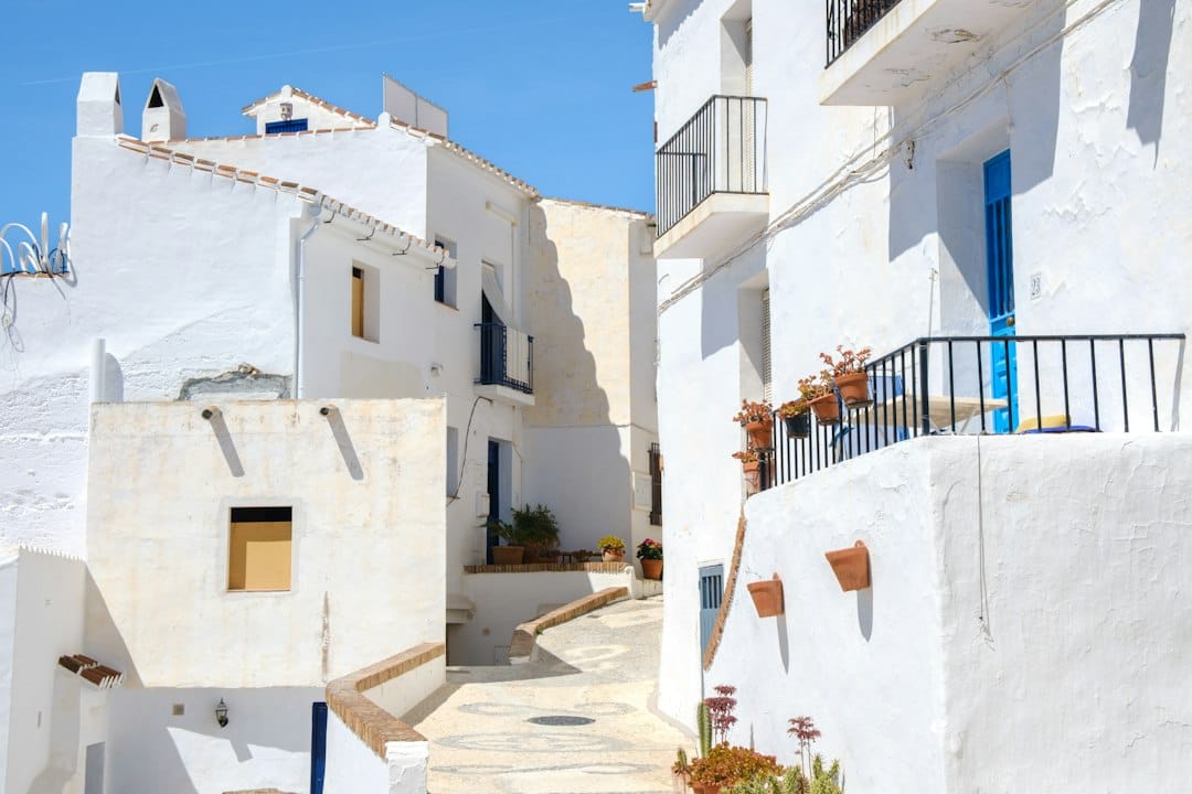 The white houses and cobbled lanes of the village of Frigiliana