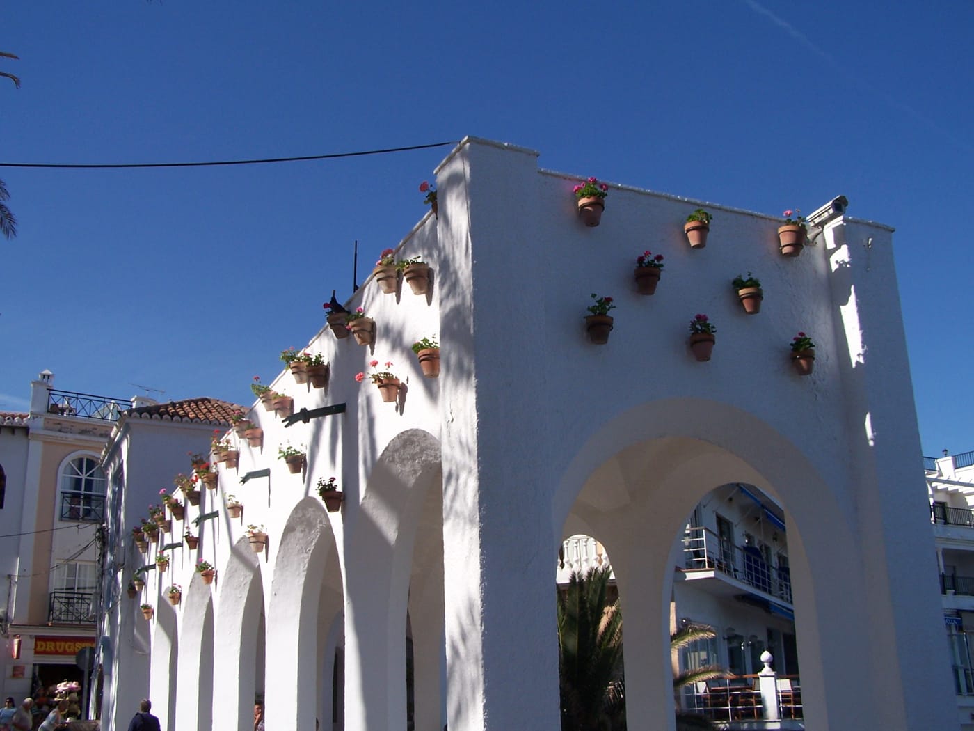 The clifftop Balcón de Europa terrace over the sea at Nerja