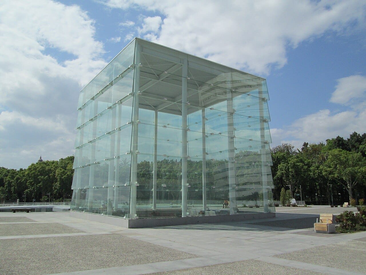 The Centre Pompidou glass cube, Málaga