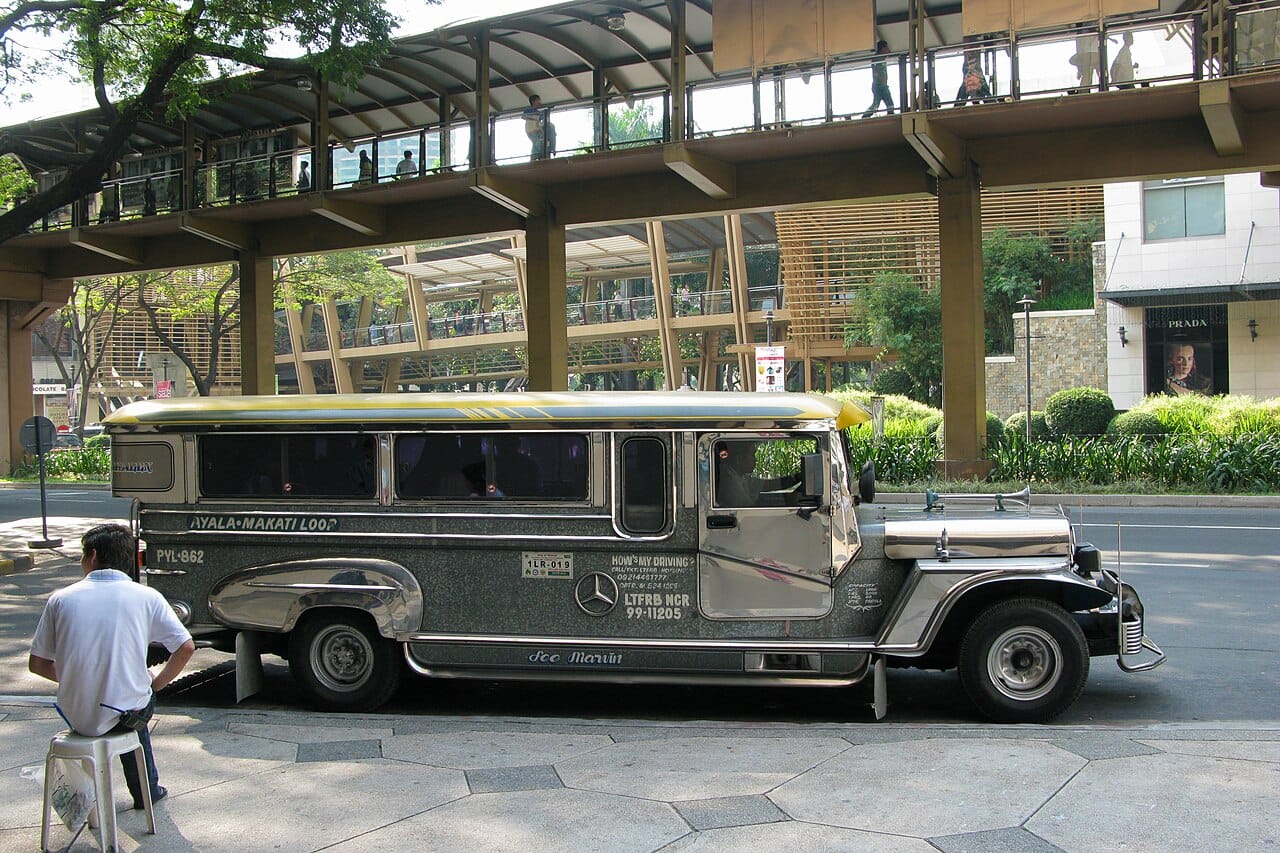 A colourful jeepney, Manila