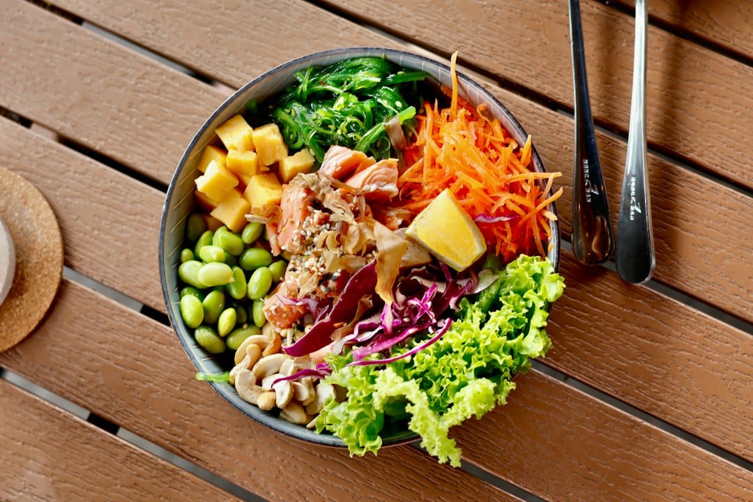 A fresh ahi poke bowl, Maui