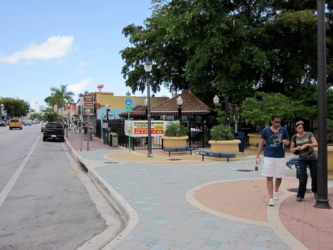 Domino players in Little Havana's Máximo Gómez Park, Miami