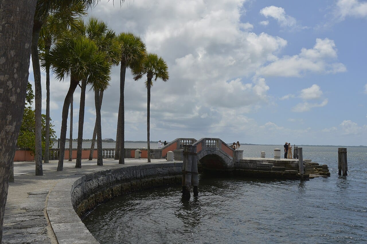 The bayfront villa and gardens of Vizcaya, Miami