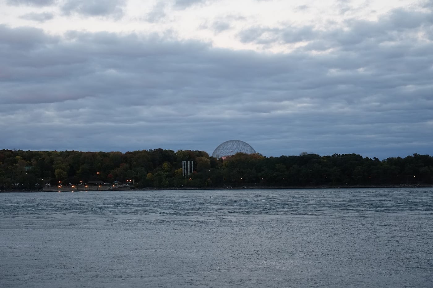 The geodesic Biosphère dome in Parc Jean-Drapeau, Montreal
