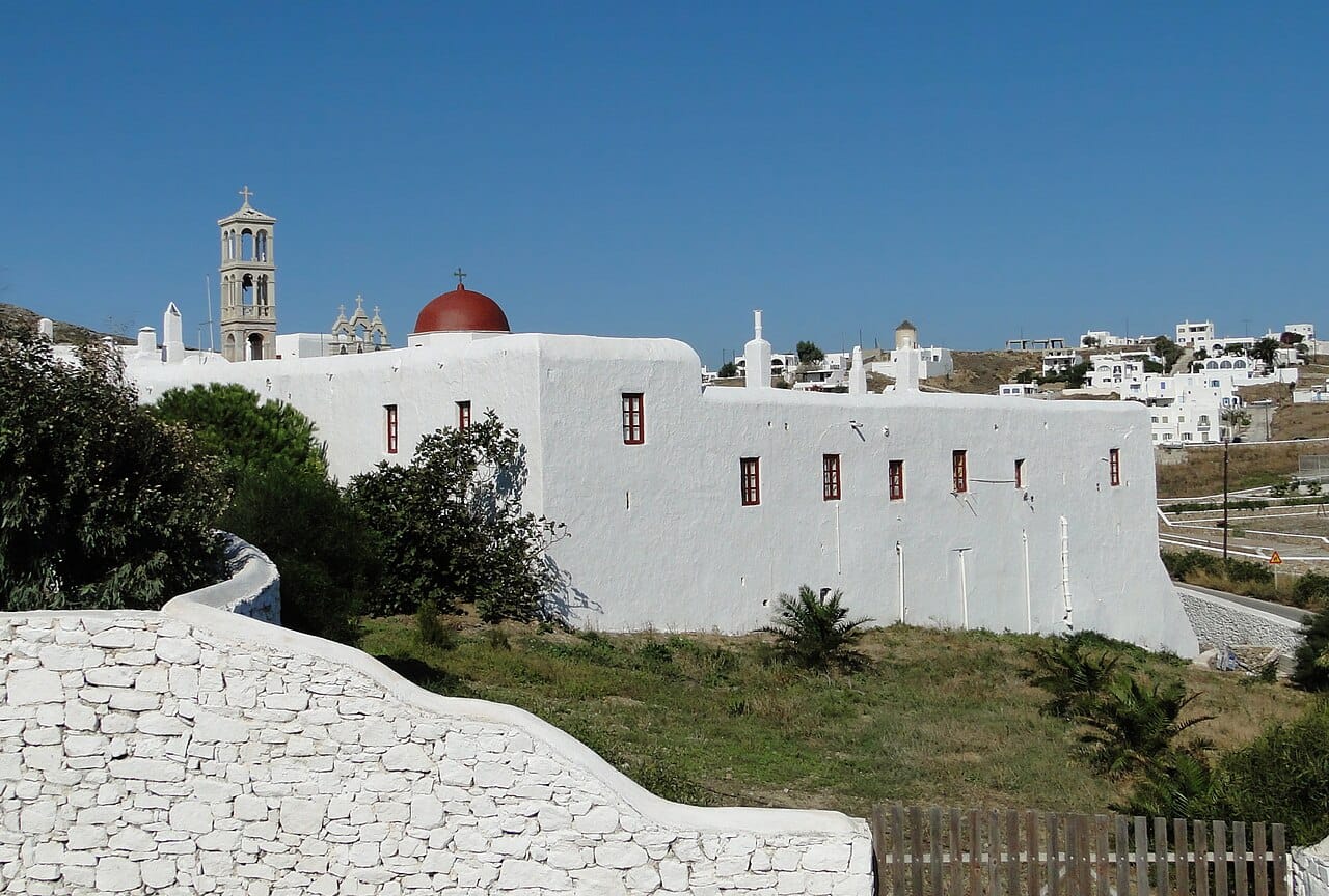 Panagia Tourliani monastery in Ano Mera, Mykonos