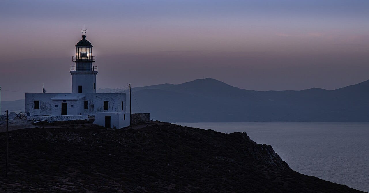 Armenistis lighthouse on Mykonos