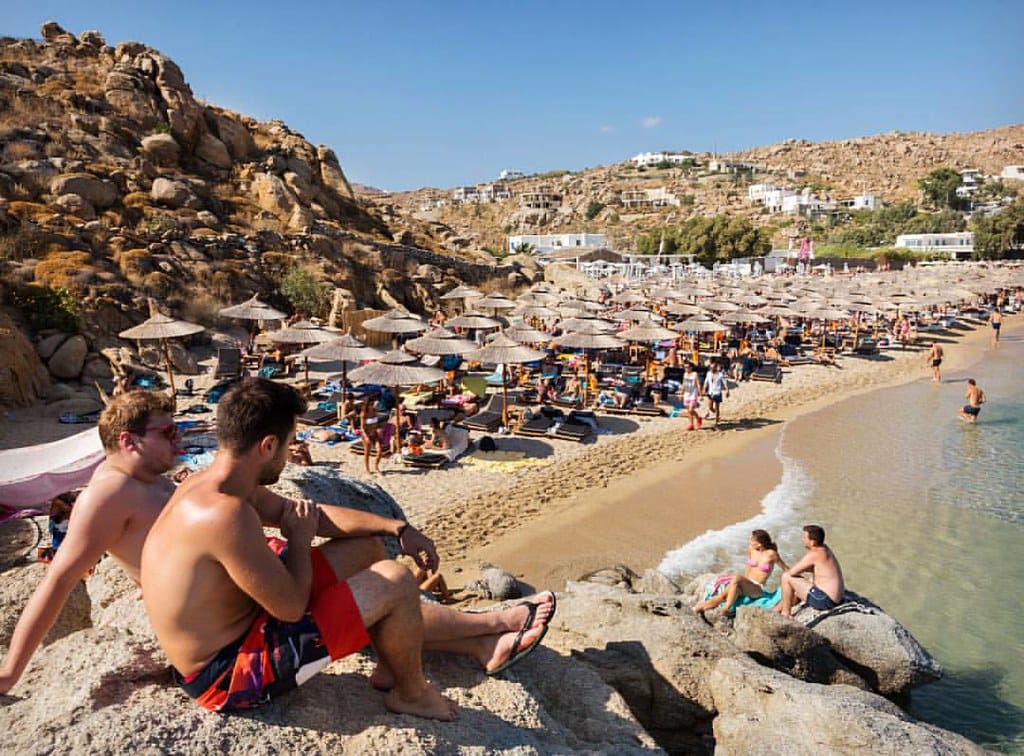Paradise beach in Mykonos