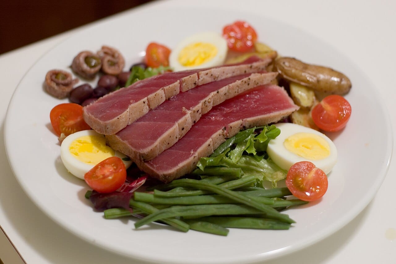 A salade niçoise