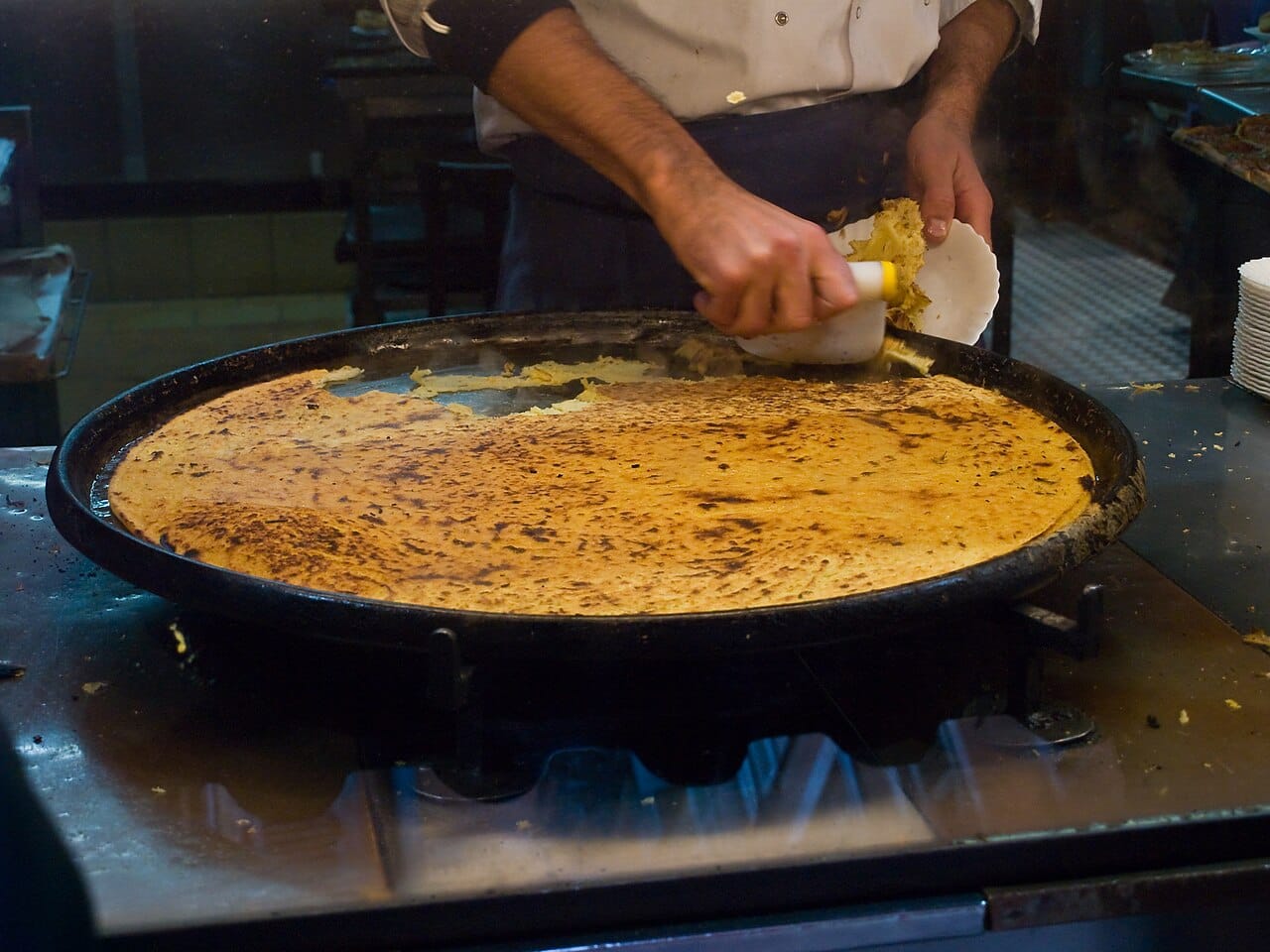 Socca, a Niçois chickpea pancake