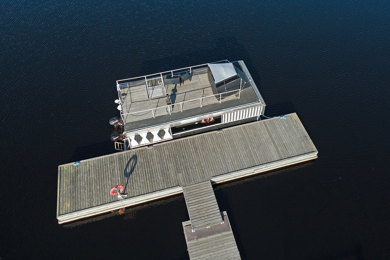 A floating sauna on the Oslo fjord