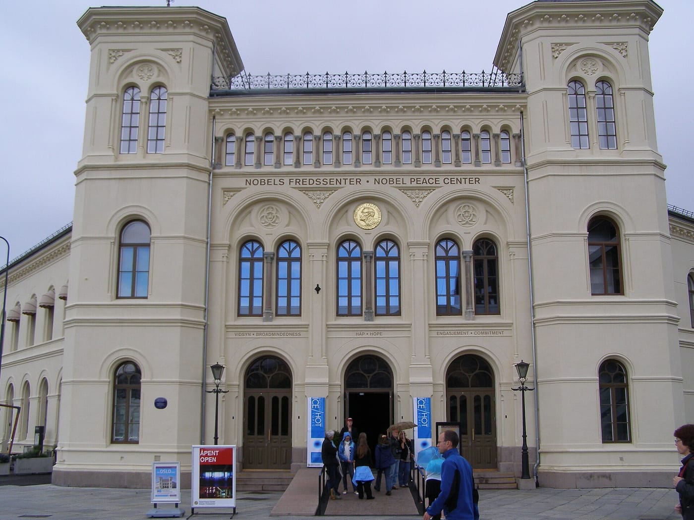 The Nobel Peace Center building by the harbour in Oslo