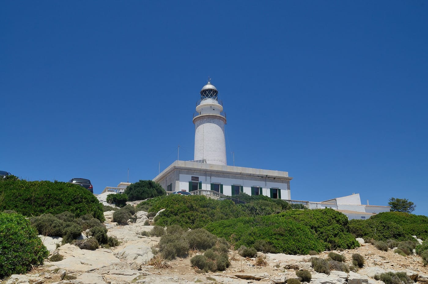 The lighthouse on the cliffs of Cap de Formentor in Mallorca