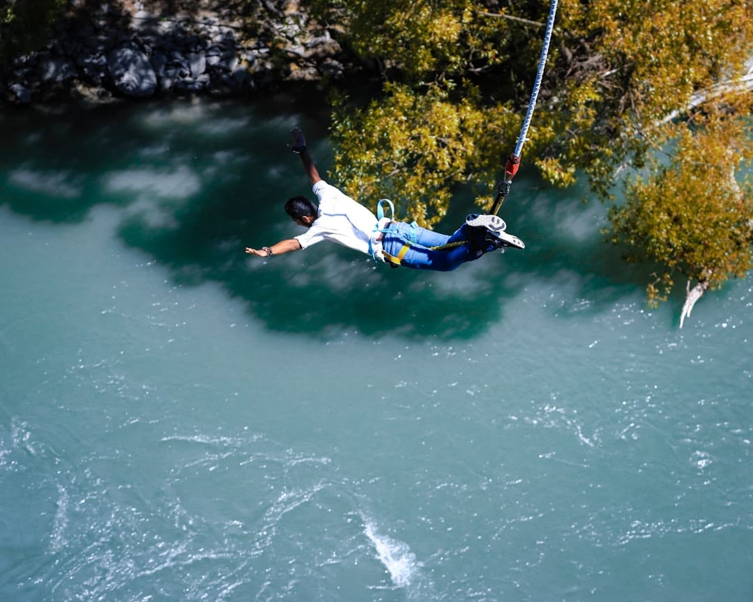 Bungy jumping at the Kawarau Bridge near Queenstown